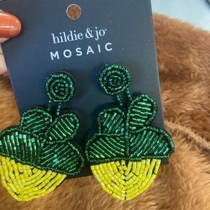 Sequins pineapple earrings